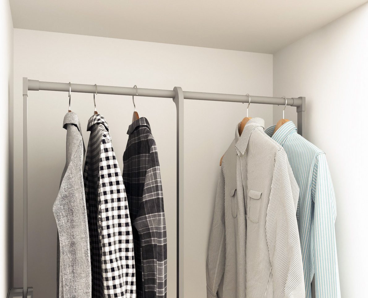 Kleiderschrank LYNE mit beweglichem Kleiderlift